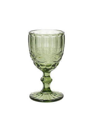 Il Marchiopolo Franciacorta, due calici verdi e due sottobicchieri in pelle