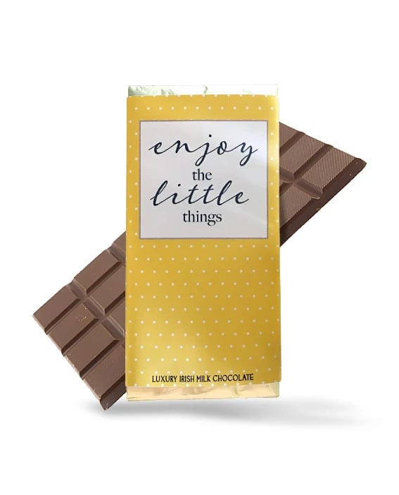 Tavoletta di cioccolato al latte: "Enjoy the Little Things" - "Goditi le piccole cose"