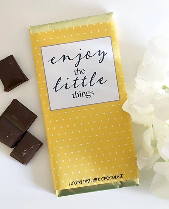 Tavoletta di cioccolato al latte: "Enjoy the Little Things" - "Goditi le piccole cose"