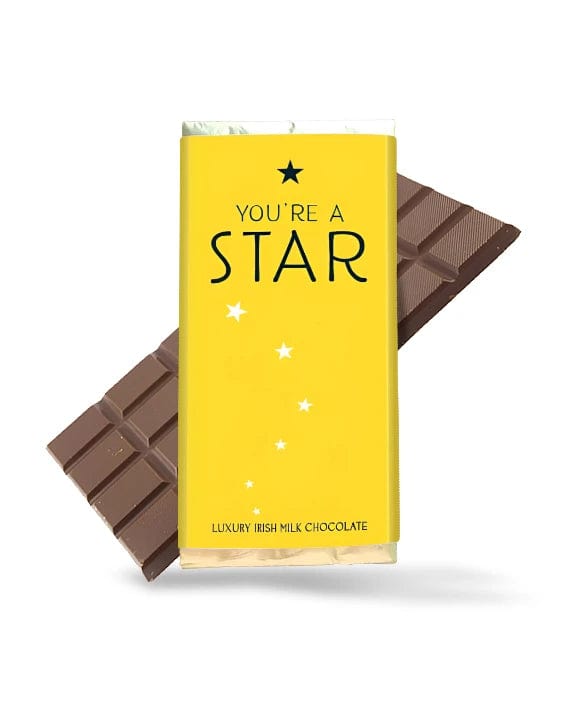 Tavoletta di cioccolato al latte: "You're a Star" - "Sei una stella"