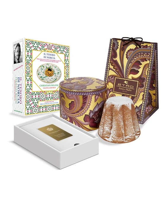 Il Tesoro di Norcia Gift Box e il Pandoro ETRO x Aimo e Nadia