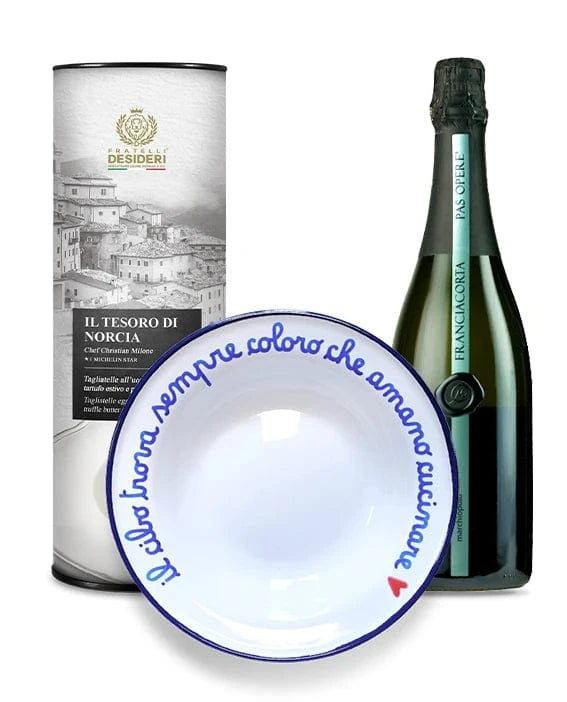 Il Tesoro di Norcia, il Marchiopolo Franciacorta e il piatto "Il Cibo trova sempre coloro che amano cucinare ❤️"