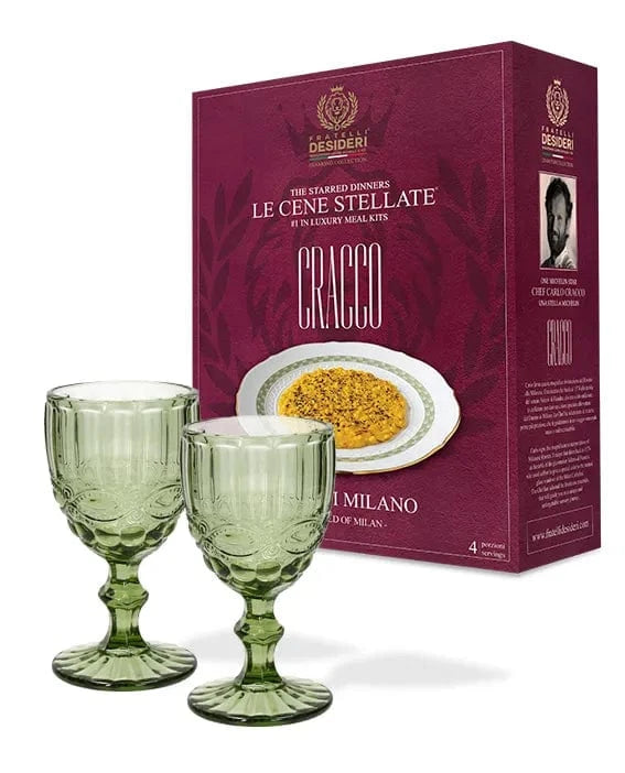 L'Oro di Milano e due calici verdi