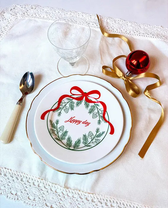 Piattino natalizio "Happy Day"