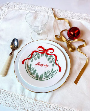 Piattino natalizio "Happy Day"