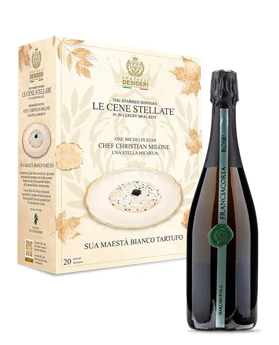 Sua Maestà Bianco Tartufo e il  Franciacorta Brut Rosè