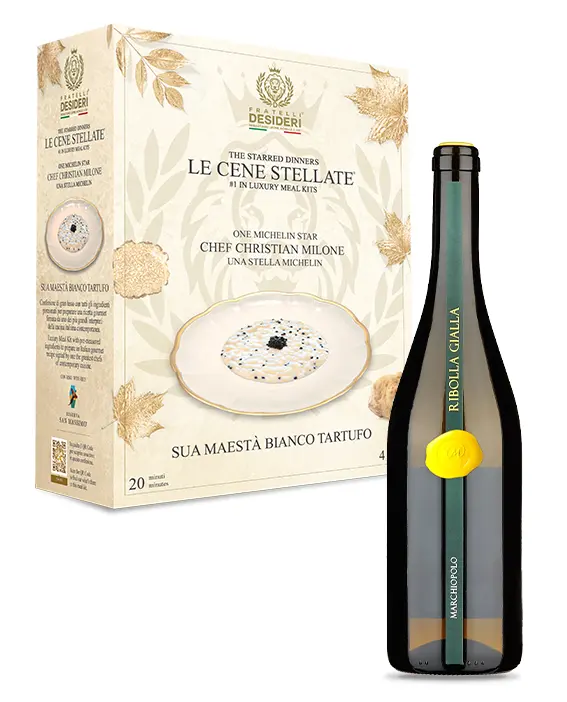 Sua Maestà Bianco Tartufo e il Marchiopolo Ribolla Gialla