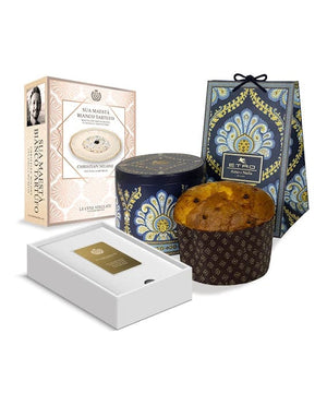 Sua Maestà Bianco Tartufo GIFT BOX e il Panettone ETRO x Aimo e Nadia