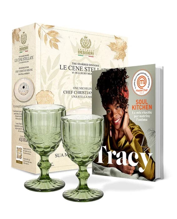 SB - Sua Maestà Bianco Tartufo, il libro autografato di Tracy e due Calici Verdi