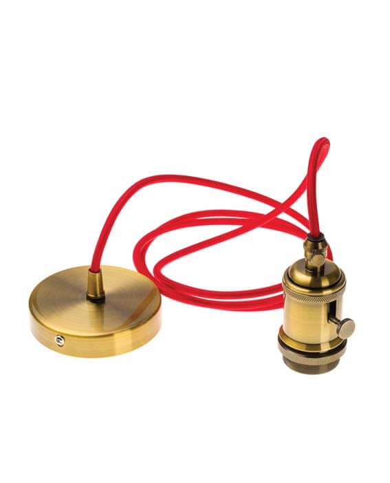 Il Portalampada a sospensione con cavo rosso MasterChef