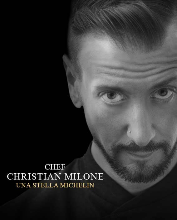 Ritratto dello chef Christian Milone.