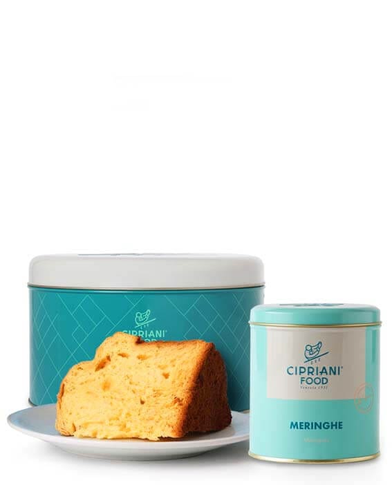 La Fugassa e le Meringhe Cipriani in latta